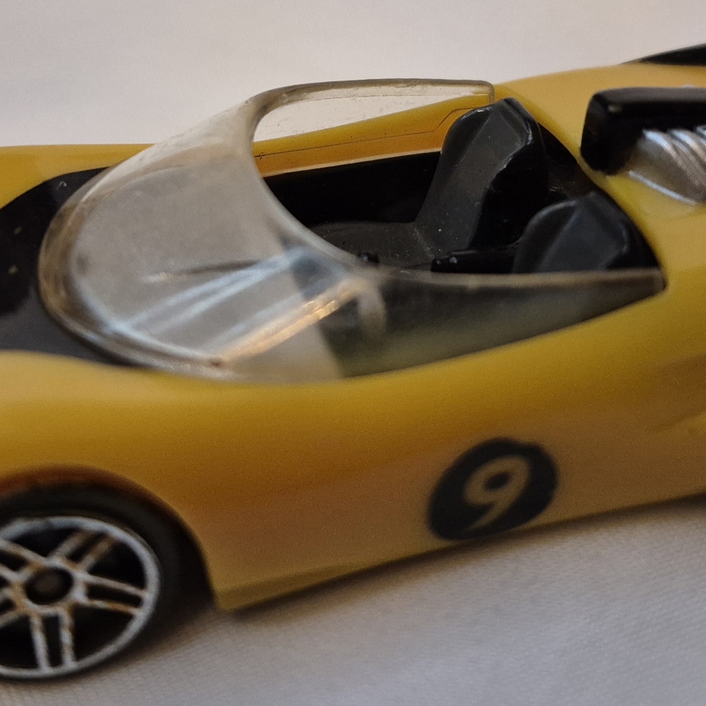 Speedy Yellow Toy Car with Number 9